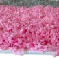 Preview: Shaggy Teppich Hochflor Langflor Bettvorleger Wohnzimmer Teppich Läufer Karo pink rosa grau creme