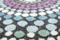 Preview: Teppich modern Wohnzimmer Teppich Regenbogen gepunktet bunt pastell