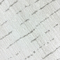 Preview: Wohnzimmerteppich Schlafzimmer weich schadstofffrei cremefarben mit beige/braunem Strichmuster