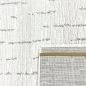 Preview: Wohnzimmerteppich Schlafzimmer weich schadstofffrei cremefarben mit beige/braunem Strichmuster