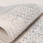 Preview: Moderner Designer Teppich | glänzend | in blau-weiß