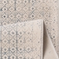 Preview: Moderner Designer Teppich | glänzend | in blau-weiß