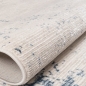 Mobile Preview: Abstrakter Wohnzimmer-Teppich| hochwertig & elegant| blau-weiß