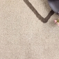 Preview: Moderner Kurzflor Teppich Creme Braun mit grafischem Rautendesign