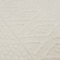 Preview: Recycle Wohnzimmerteppich mit hoch-tief Effekt Muster • weich • creme