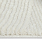 Preview: Moderner Recycling-Teppich • ovale Linienformen • in creme