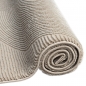 Preview: Moderner Recycling-Teppich • ovale Linienformen • in beige