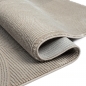 Preview: Moderner Recycling-Teppich • ovale Linienformen • in beige