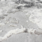 Preview: Teppich Wollteppich Marmor Muster grau creme