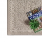 Preview: Recycling Teppich Taupe Ornament Stil modern Wohnbereich
