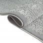 Preview: Recycling Teppich Grau Ornament Stil modern Wohnbereich