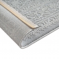 Preview: Recycling Teppich Grau Ornament Stil modern Wohnbereich