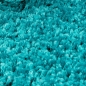 Preview: Moderner Hochflor Teppich in Aqua-Türkis – stilvolles Design und angenehme Haptik