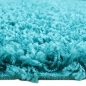 Preview: Moderner Hochflor Teppich in Aqua-Türkis – stilvolles Design und angenehme Haptik