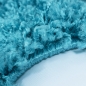 Preview: Moderner Hochflor Teppich in Aqua-Türkis – stilvolles Design und angenehme Haptik