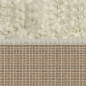 Preview: Shaggy Teppich in Creme – moderner Hochflor Teppich mit weicher Struktur und zeitlosem Design