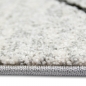 Preview: Design Teppich Creme Grau Rauten modern elegant Wohnbereich stilvoll