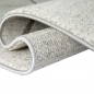 Preview: Design Teppich Creme Grau Rauten modern elegant Wohnbereich stilvoll