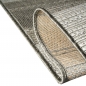 Preview: Teppich Sisal Optik Küchenläufer Küchenteppich Streifen grau