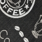 Preview: Moderner Sisal Küchenteppich flachgewebter Küchenläufer in Coffee Mocha Espresso schwarz weiß