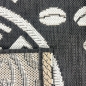 Preview: Teppich Sisal Optik Küchenläufer Küchenteppich Coffee schwarz weiß