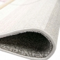 Preview: Moderner Teppich Kurzflor Wohnzimmerteppich Konturenschnitt Karo abstrakt pastell rosa braun taupe