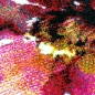 Preview: Moderner Teppich Kurzflor Wohnzimmerteppich Blumen Blüten bunt rot grün türkis
