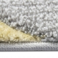 Preview: Designer Teppichläufer grau gelb creme mit Konturstruktur