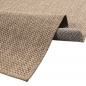 Preview: In- und Outdoorteppich Niedrigflor wetterfest einfarbig in Beige