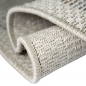 Preview: Indoor & Outdoor Teppich Sisal Optik Balkon Küche Terrasse Wohnzimmer - beige grau