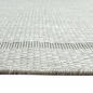 Preview: In- & Outdoor Sisal Flachgewebeteppich mit Bordüre in grau