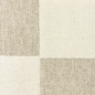 Preview: Wohnzimmerteppich im Karomuster flauschig robust in Creme Beige