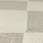 Preview: Wohnzimmerteppich im Karomuster flauschig robust in Creme Beige