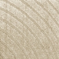 Preview: Moderner Teppich mit geschwungenem Muster in beige