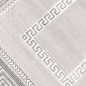 Preview: Teppich modern grau silber Bordüre Muster strapazierfähig elegant