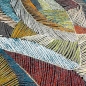 Preview: Teppich modern Designerteppich Blätter Design bunt