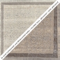 Preview: Teppich mit Orientdesign und Bordüre in sanftem Sandton