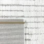 Preview: Wohnzimmerteppich Schlafzimmerteppich hoch tief Effekt Kreis Design mit strichen in creme beige