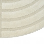 Preview: Shape Teppich Schlafzimmer Wohnzimmer Strich Muster allergiker geeignet creme grau