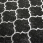 Mobile Preview: Designer und Moderner Teppich Marokko Wohnzimmerteppich Orient in Grau Schwarz