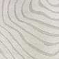 Preview: Wohnzimmer- und Kinderzimmerteppich in Beige mit Kreisförmigem Jahresringe Muster