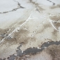 Preview: Teppich Marmor Muster mit Glanzfasern braun beige silber