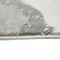 Preview: Teppich Marmor Muster mit Glanzfasern grau silber