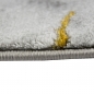 Preview: Teppich Marmor Muster mit Glanzfasern grau gold