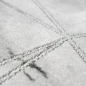 Preview: Teppich Wohnzimmer Marmor Muster mit Glanzfasern grau
