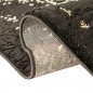 Preview: Teppich Wohnzimmer Designerteppich Ornamente schwarz gold