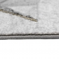 Preview: Teppich modern Kurzflor Wohnzimmerteppich abstrakt grau gold