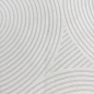 Preview: Moderner Wohnzimmerteppich mit elegantem Kreismuster in creme