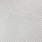 Preview: Moderner Wohnzimmerteppich mit elegantem Kreismuster in creme