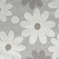 Preview: Süßer Kinderzimmerteppich mit 3D-Effekt im Blumenmuster in creme beige